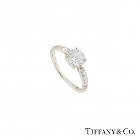 Tiffany & Co. Diamond Platinum Harmony Ring 1.05ct G/VS2 XXX